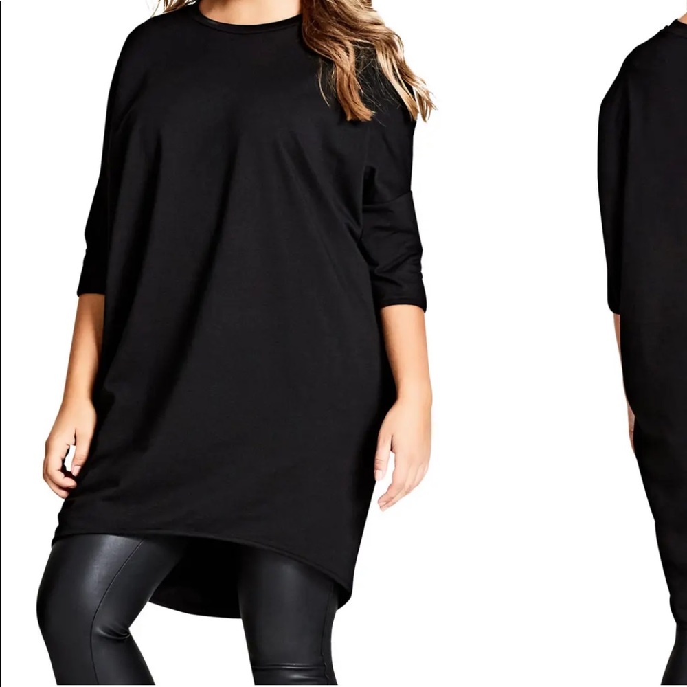 City Chic Oversized Knit Tee M (18W)